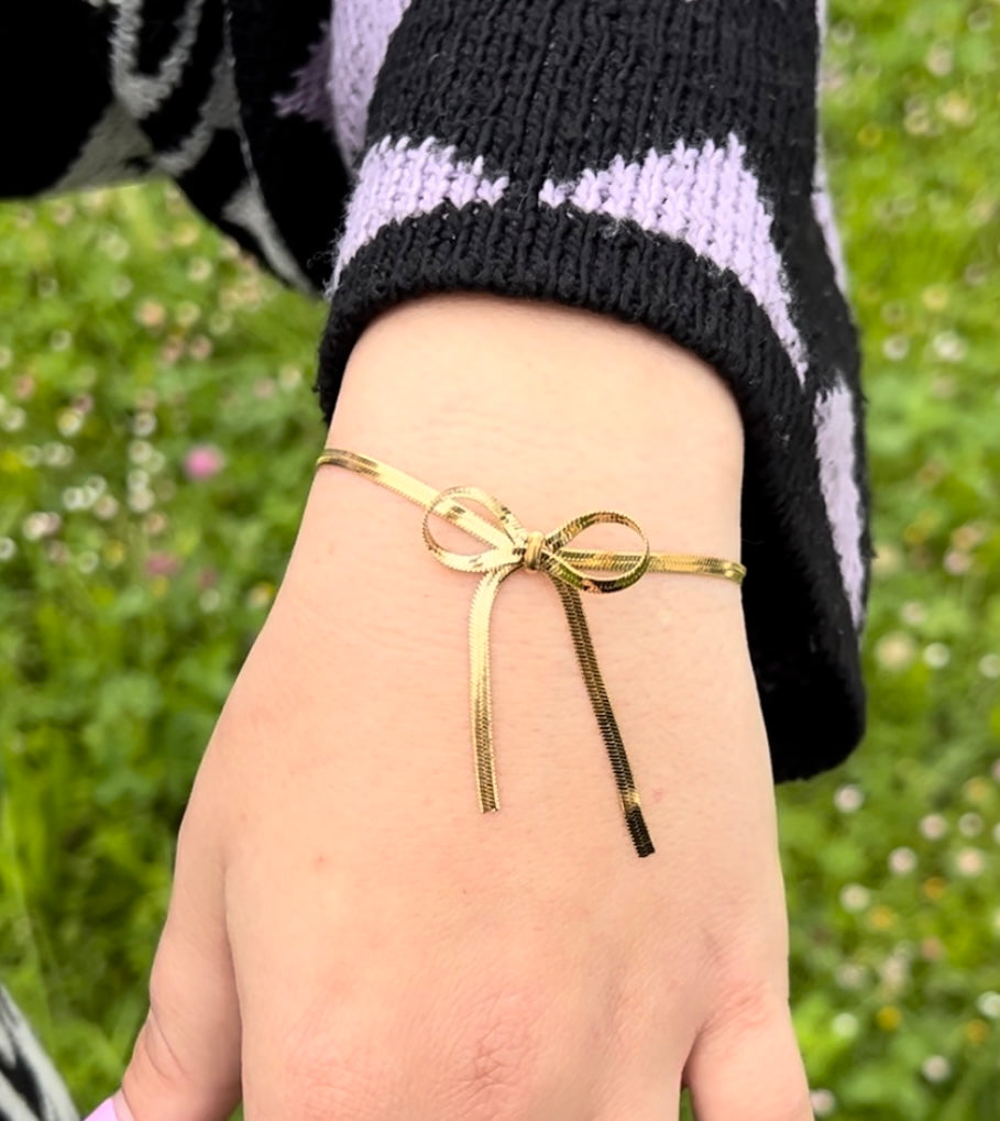 Bracciale fiocco in acciaio