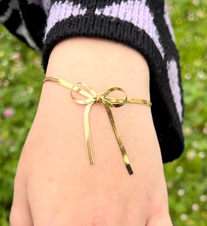 Bracciale fiocco in acciaio