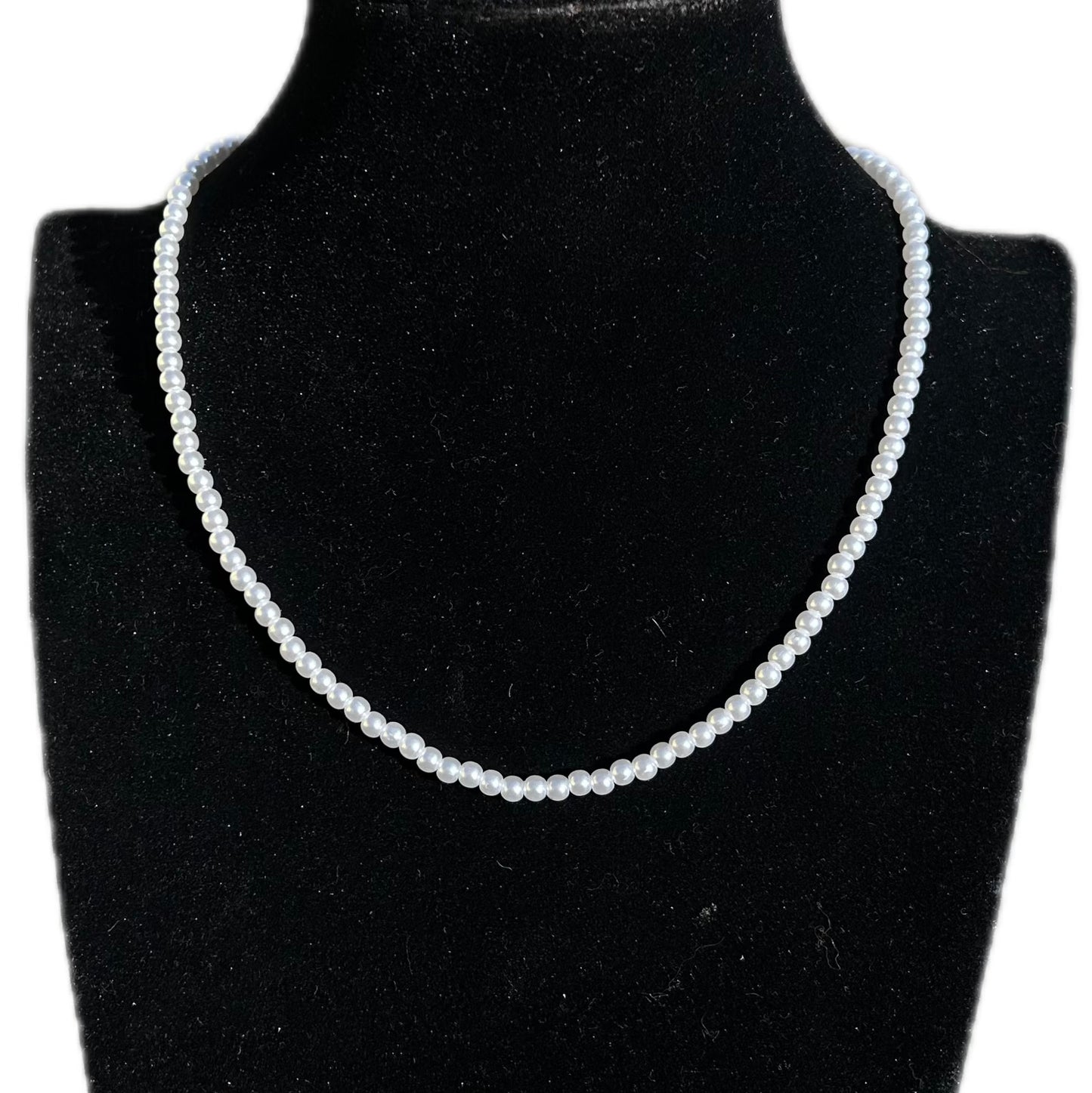 Collana perline in acciaio