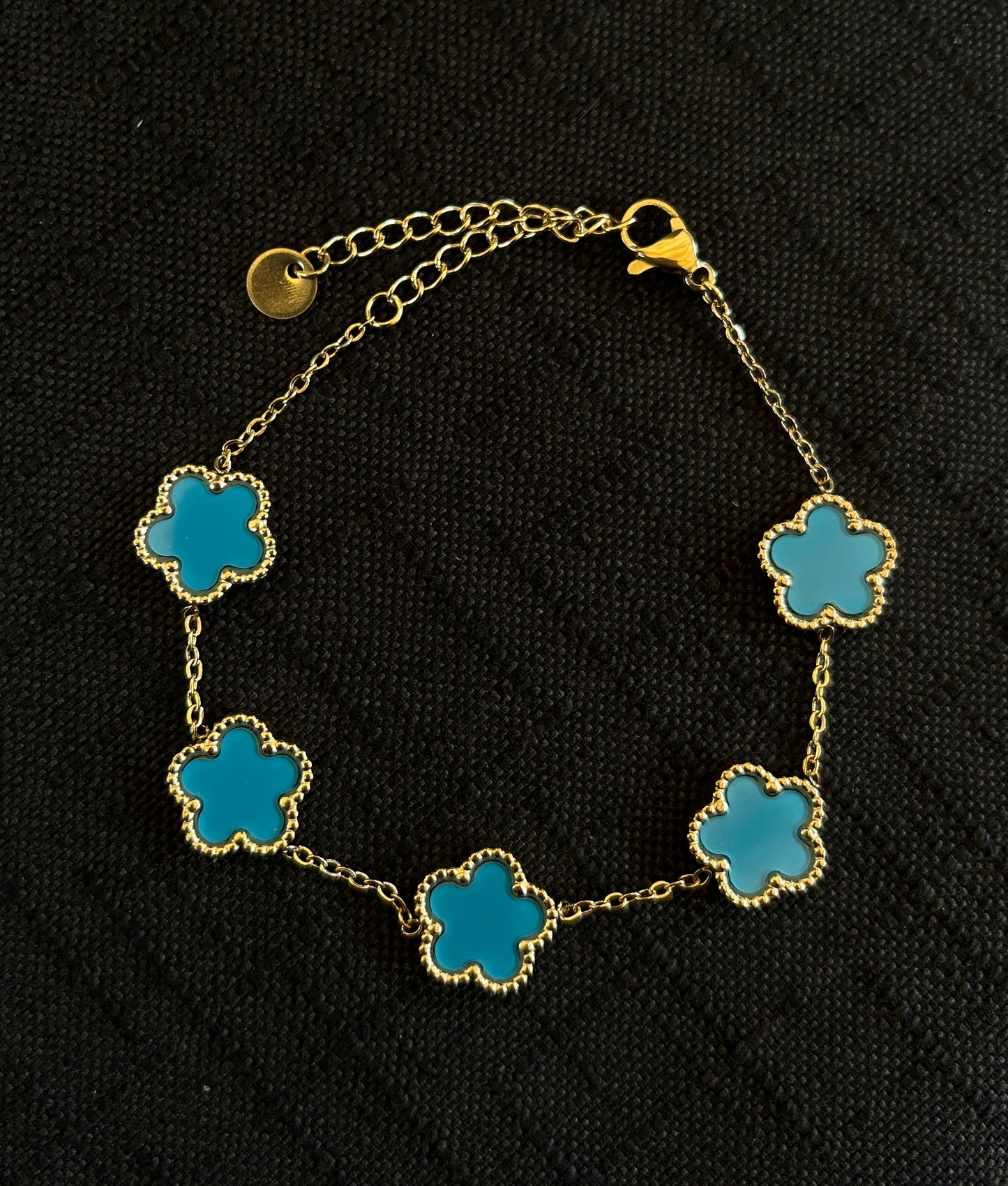 Bracciale fiori in acciaio