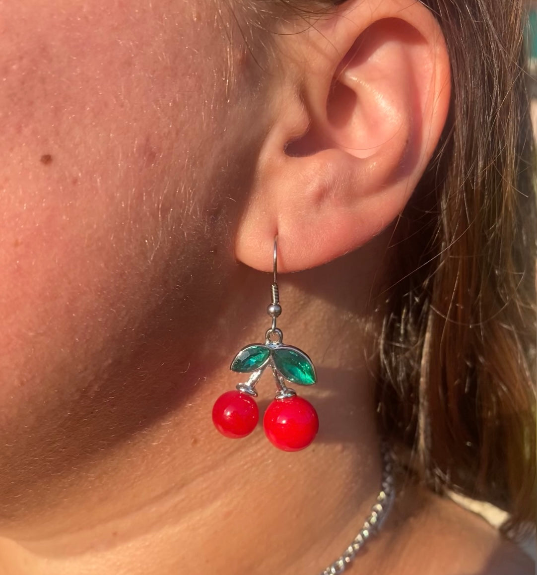 Orecchini Cherry in acciaio