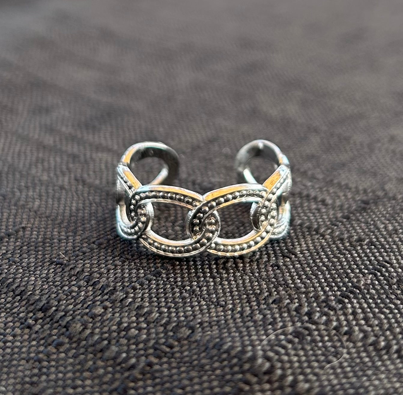 Anello catena in acciaio regolabile
