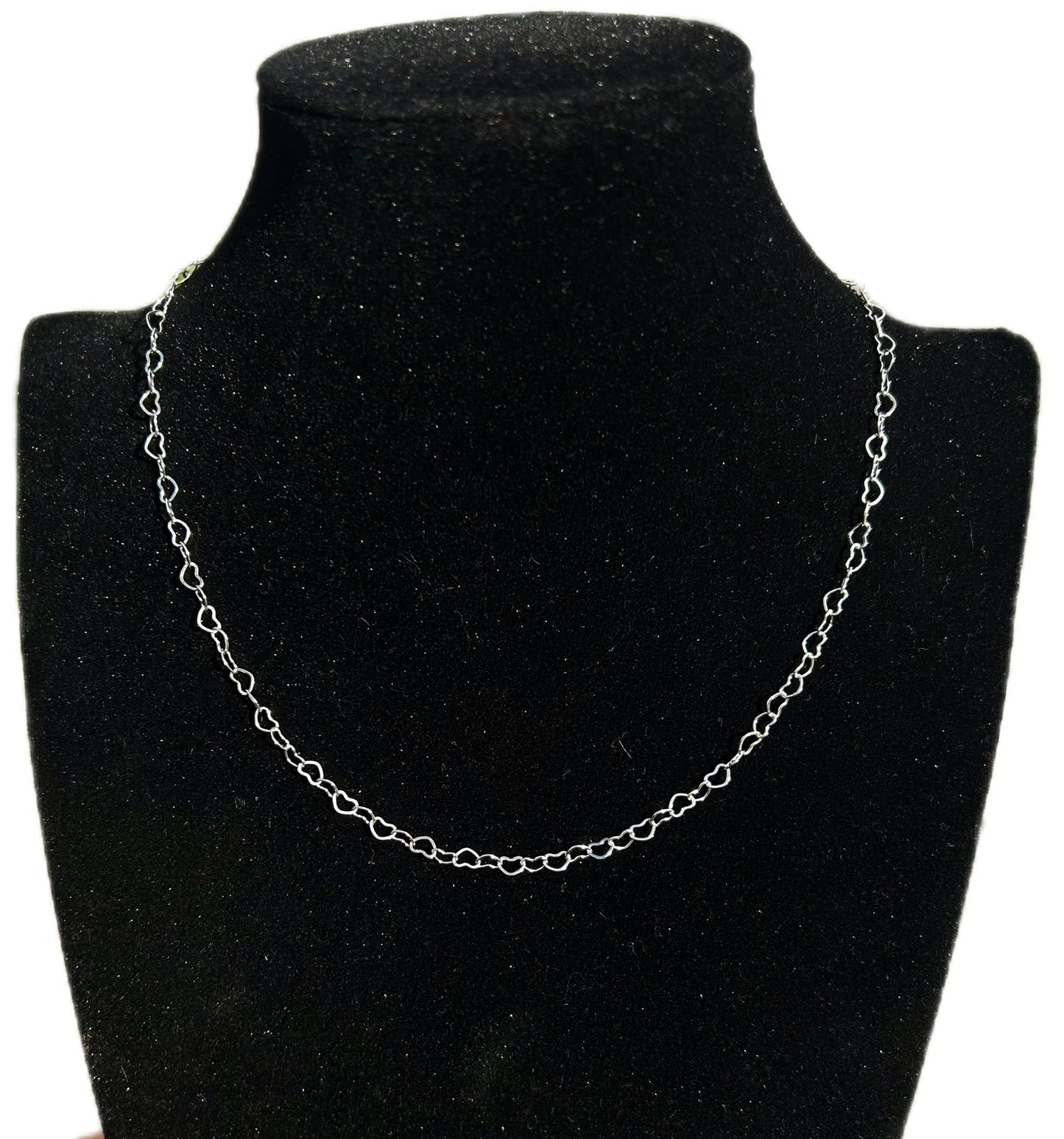 Collana cuoricini in acciaio
