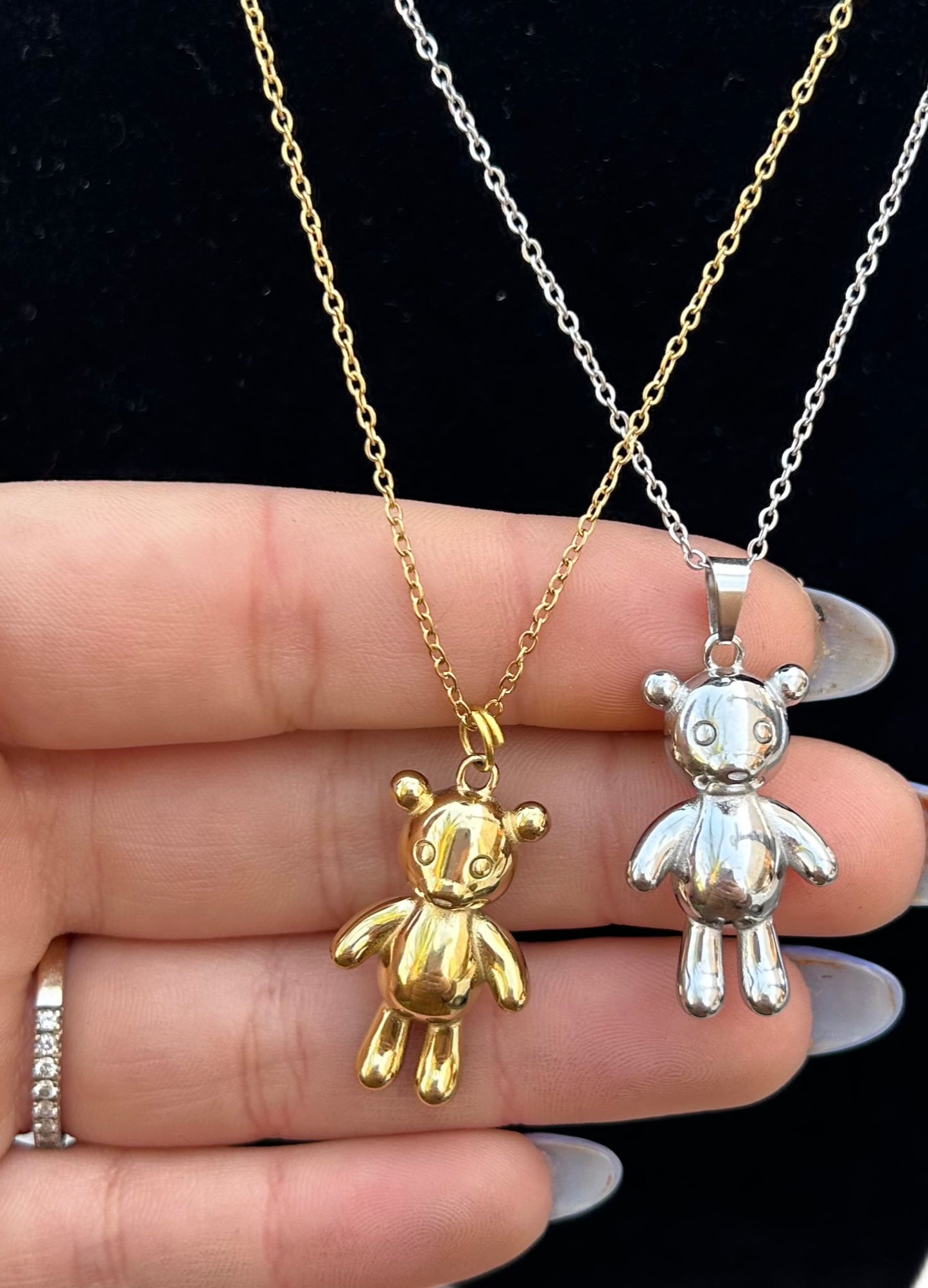 Collana teddy in acciaio
