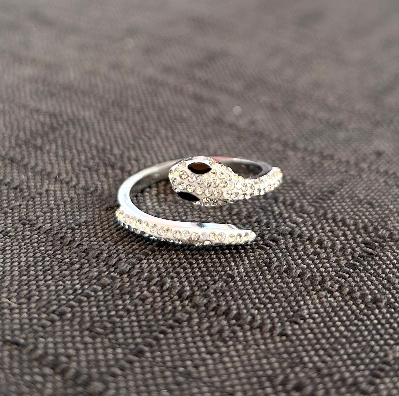 Anello snake in acciaio regolabile