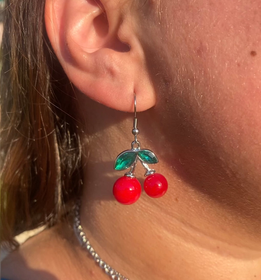 Orecchini Cherry in acciaio