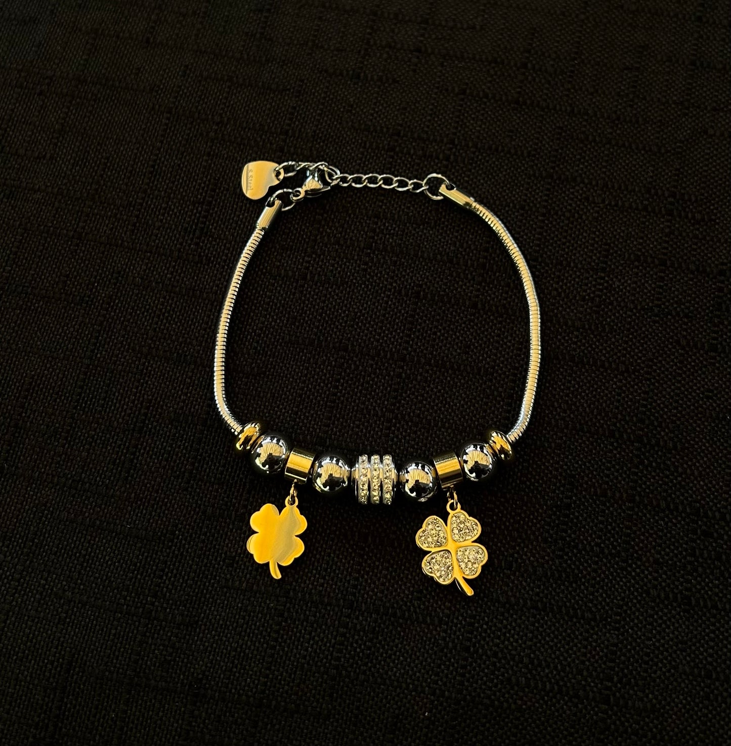 Bracciale charmes in acciaio
