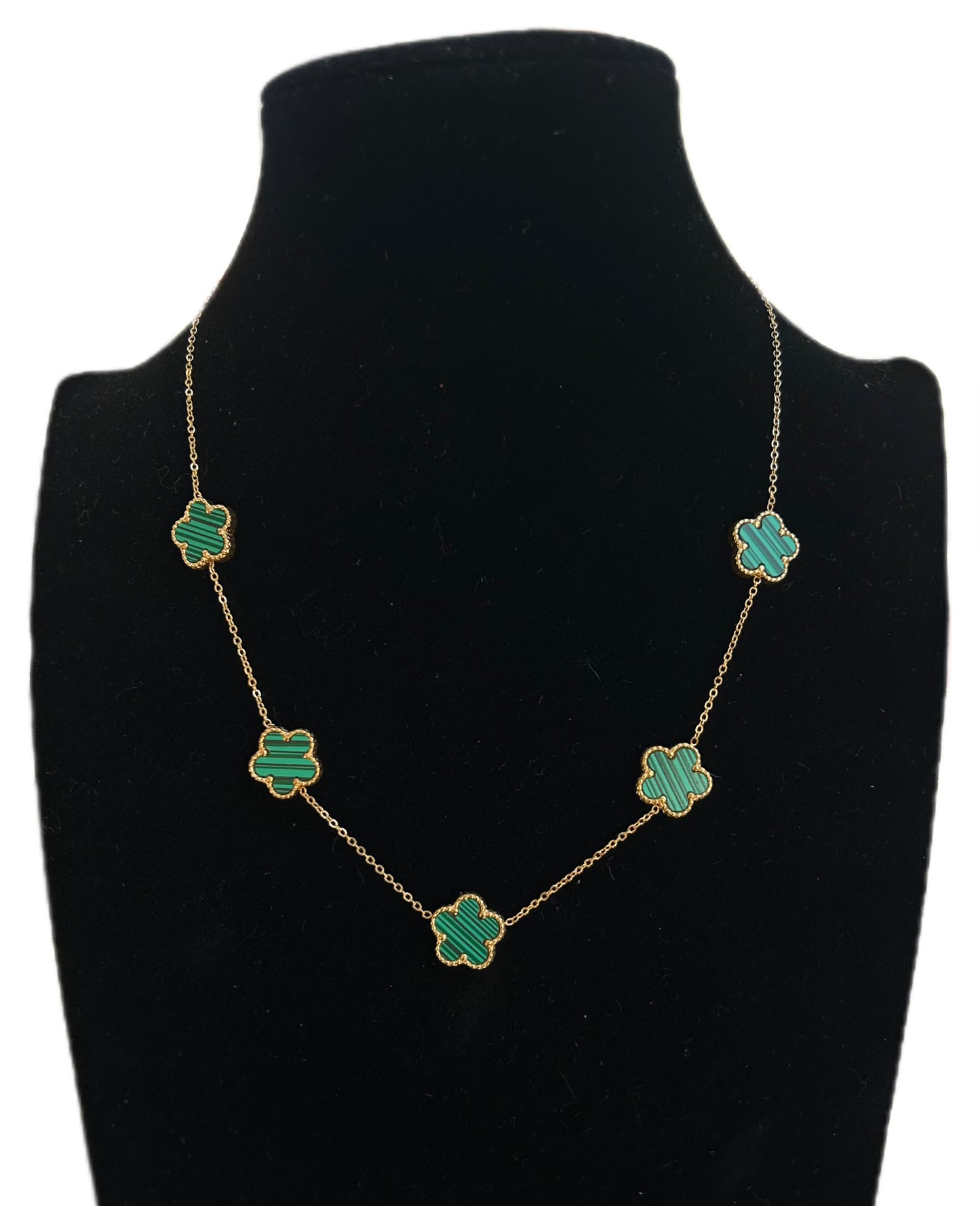 Collana fiori in acciaio