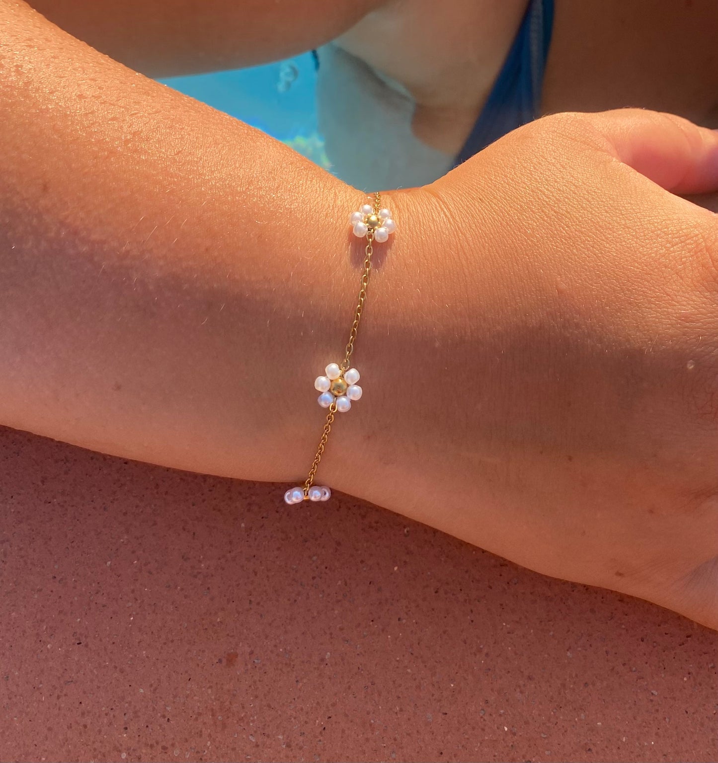 Bracciale margherite in acciaio